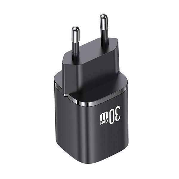 USAMS - USAMS Väggladdare CC254 30W GaN USB-C/USB-A HC-serien CC254TC03 – Lila