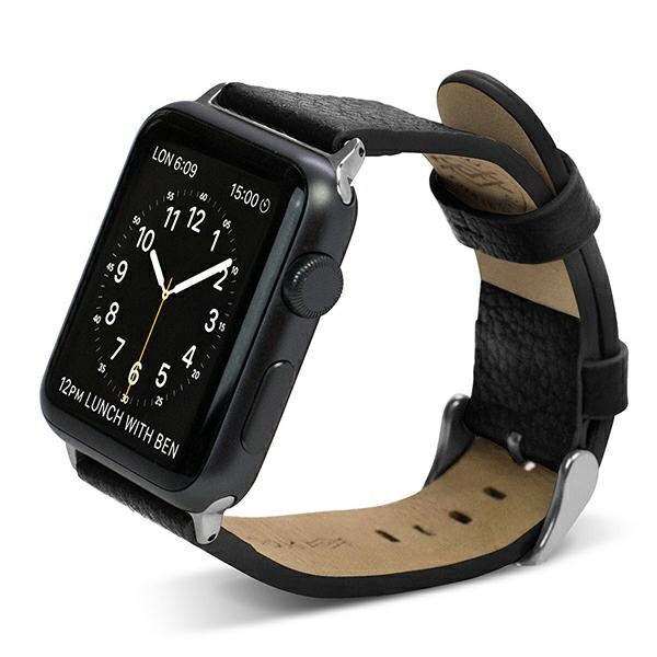 X-Doria - X-Doria Lux Apple Watch Armband 1/2/3/7/8 (38/41mm) - Svart
