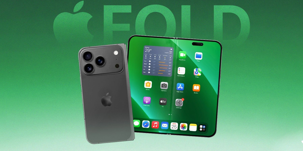 iPhone Fold design vikbar smartphone formfaktor