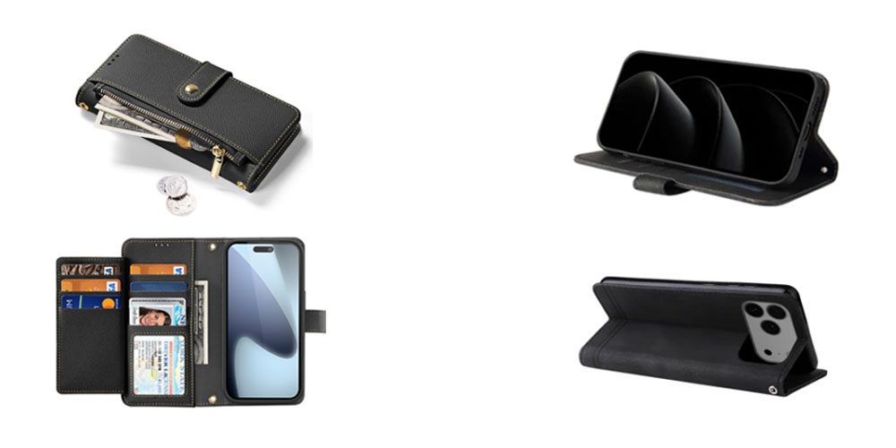 iPhone 17 Pro Max plånboksfodral fördelar funktioner kort ställ skydd
