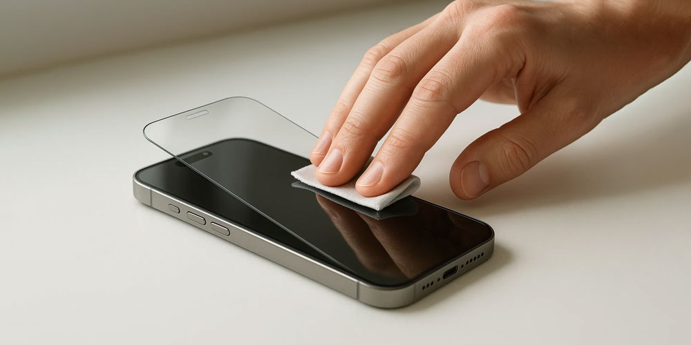 iPhone 16 skärmskydd installation guide
