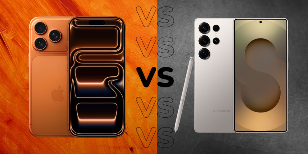 Samsung Galaxy S25 Ultra vs iPhone 17 Pro Max flaggskeppsjämförelse mobil