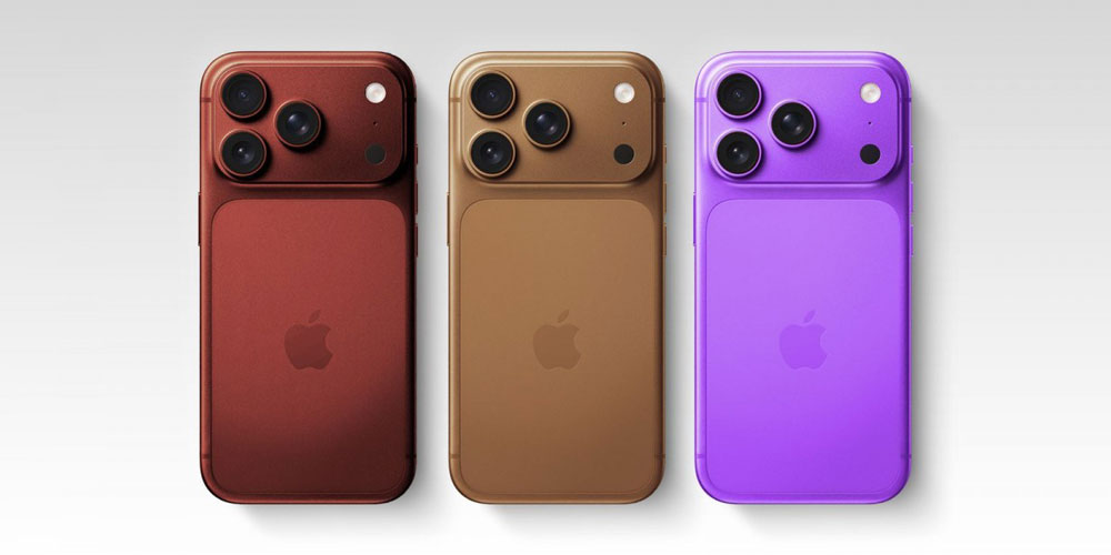 iPhone 18 Pro färger läckt rosa lila turkos grön design smartphone