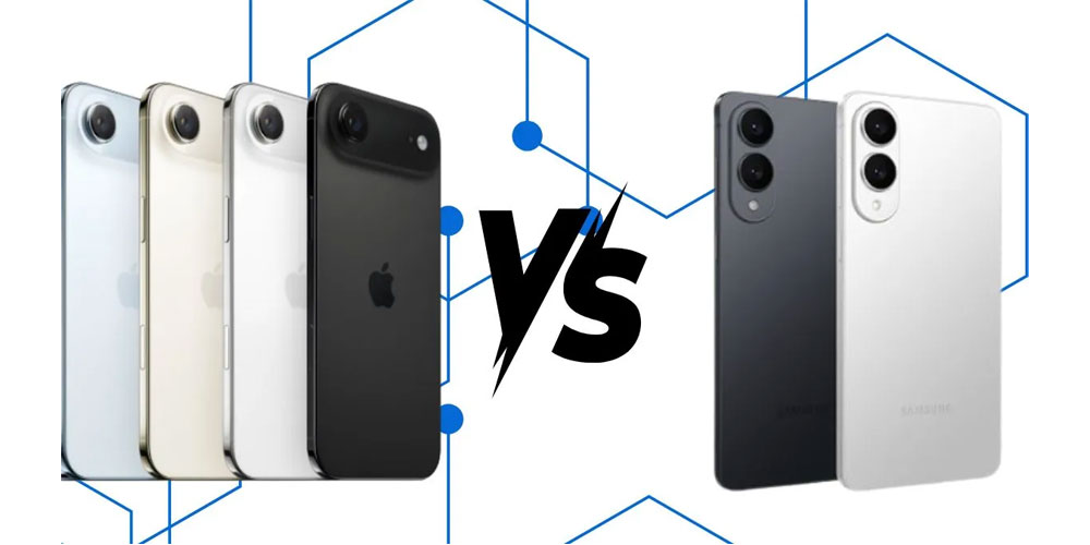 iPhone Air vs Galaxy S25 Edge tunn mobil jämförelse 2025 design prestanda kamera batteri skal fodral skärmskydd magsafe tillbehör