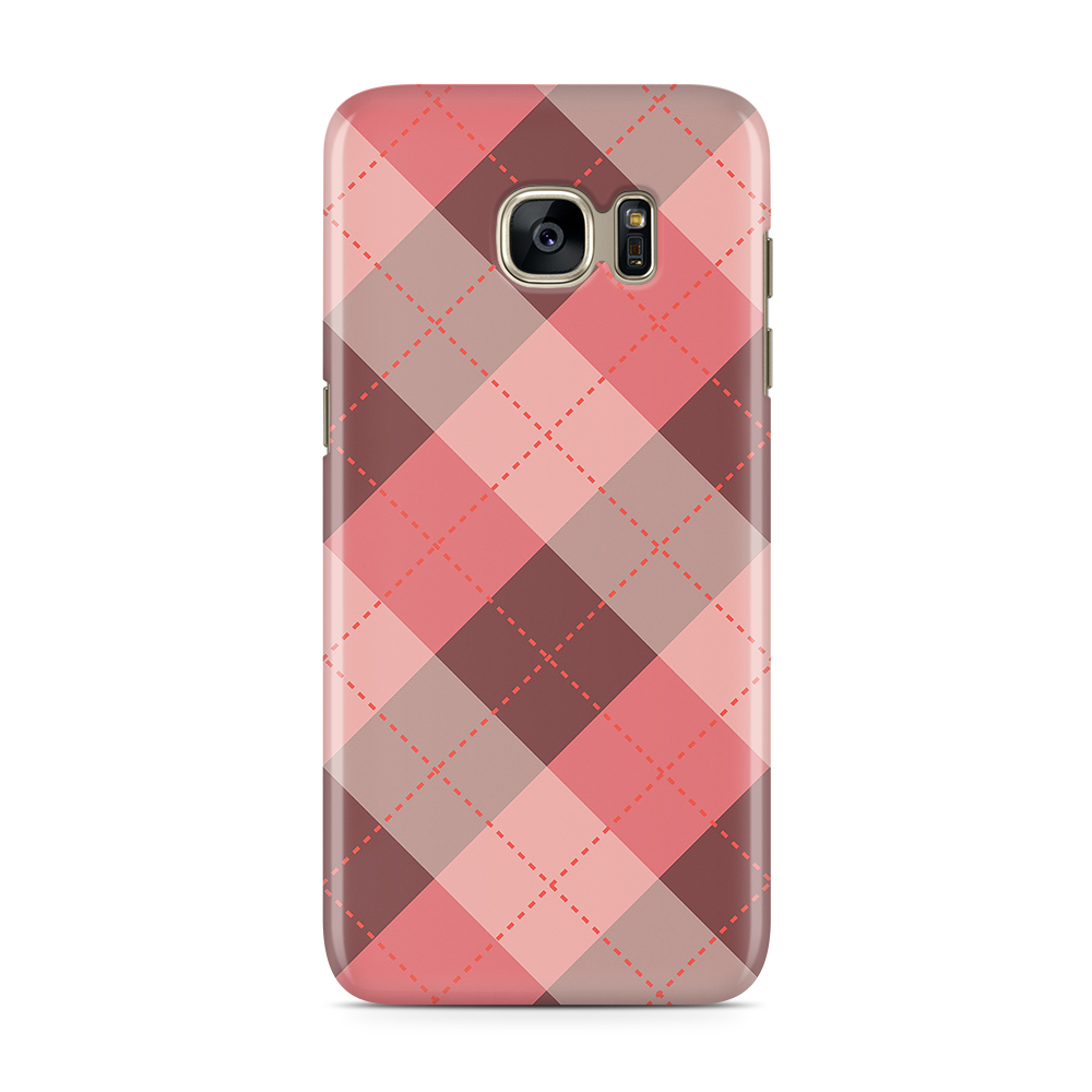 TheMobileStore Print Cases
Skal till Samsung Galaxy S7 - Rutig - Rosa/Grå