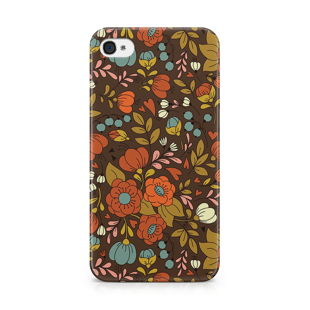 TheMobileStore Print Cases
Skal till Apple iPhone 4S - Retro Blommor - Brun