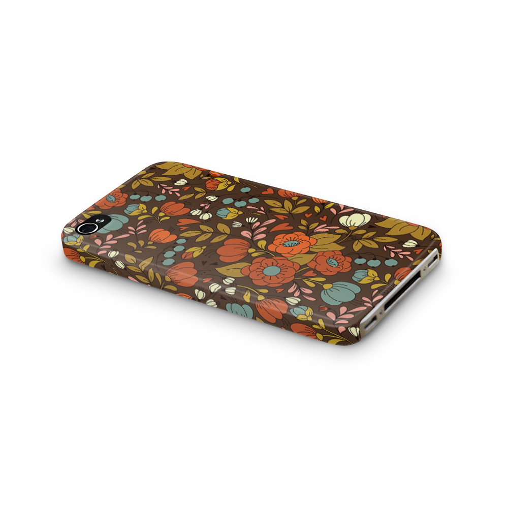 TheMobileStore Print Cases
Skal till Apple iPhone 4S - Retro Blommor - Brun