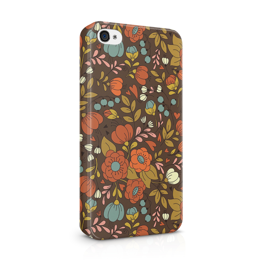 TheMobileStore Print Cases
Skal till Apple iPhone 4S - Retro Blommor - Brun