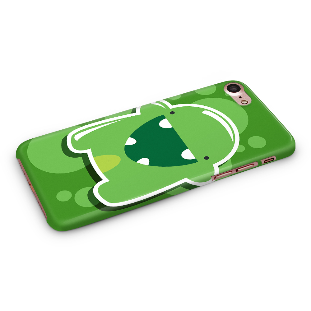 Skal till Apple iPhone 7/8 - Bubbelmonster - Grön