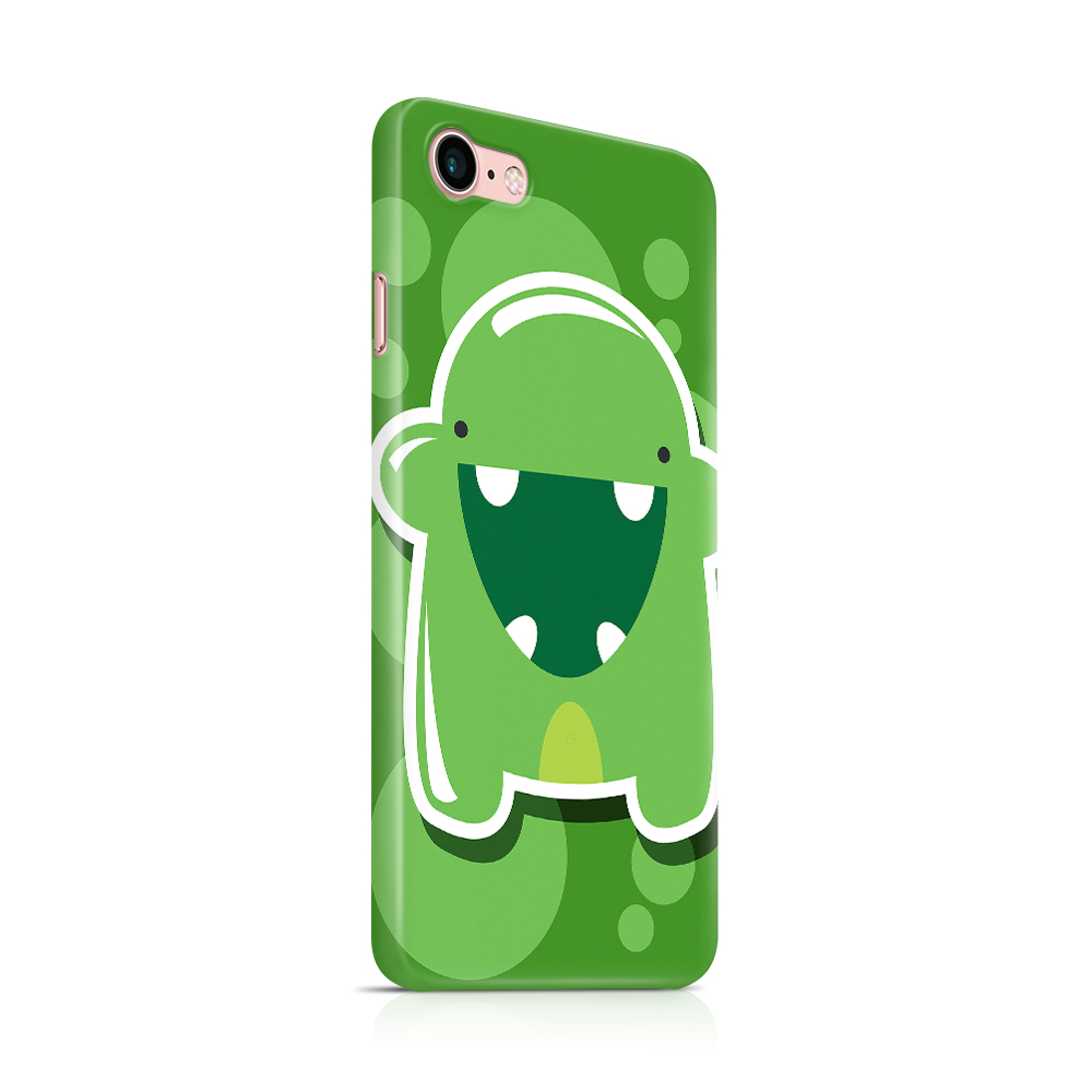 Skal till Apple iPhone 7/8 - Bubbelmonster - Grön
