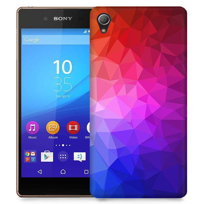 TheMobileStore Print Cases
Skal till Sony Xperia Z3+ - Polygon - Blå/Lila/Röd