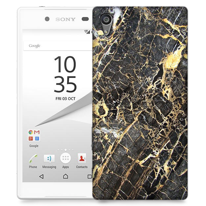 TheMobileStore Print Cases
Skal till Sony Xperia Z5 - Marble - Svart/Gul