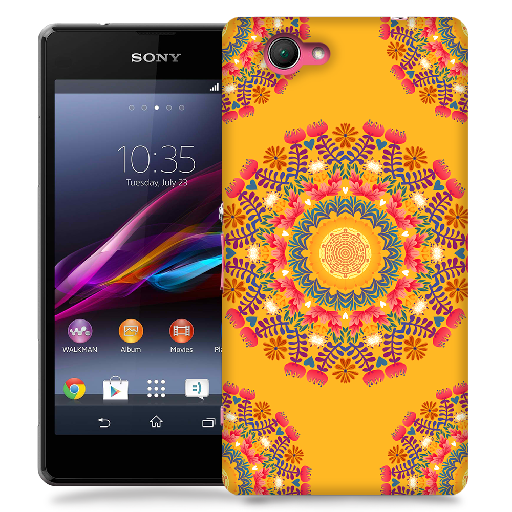 TheMobileStore Print Cases
Skal till Sony Xperia Z1 Compact - Blommigt mönster - Orange