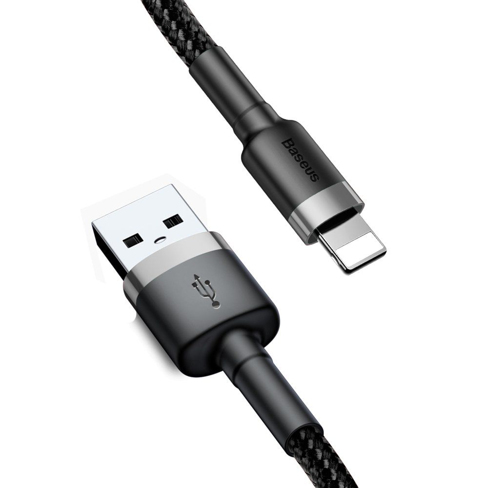 BASEUS
BASEUS Cafule Lightning Kabel 300 cm Grå / Svart