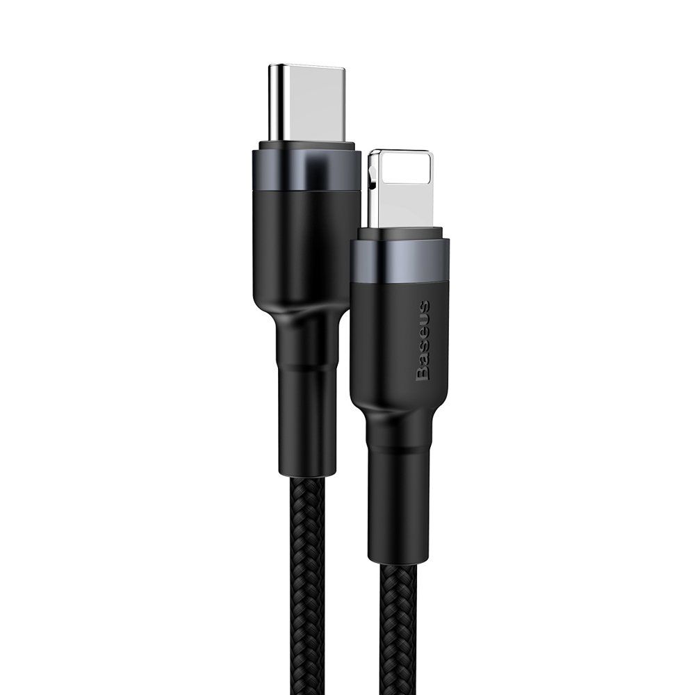 BASEUS
BASEUS Cafule Type-C Med Lightning Kabel 100 cm Svart / Grå