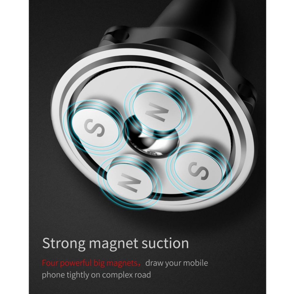 BASEUS
BASEUS Magnetic Ventilationshål Car Mount Med Kabel Clip Svart