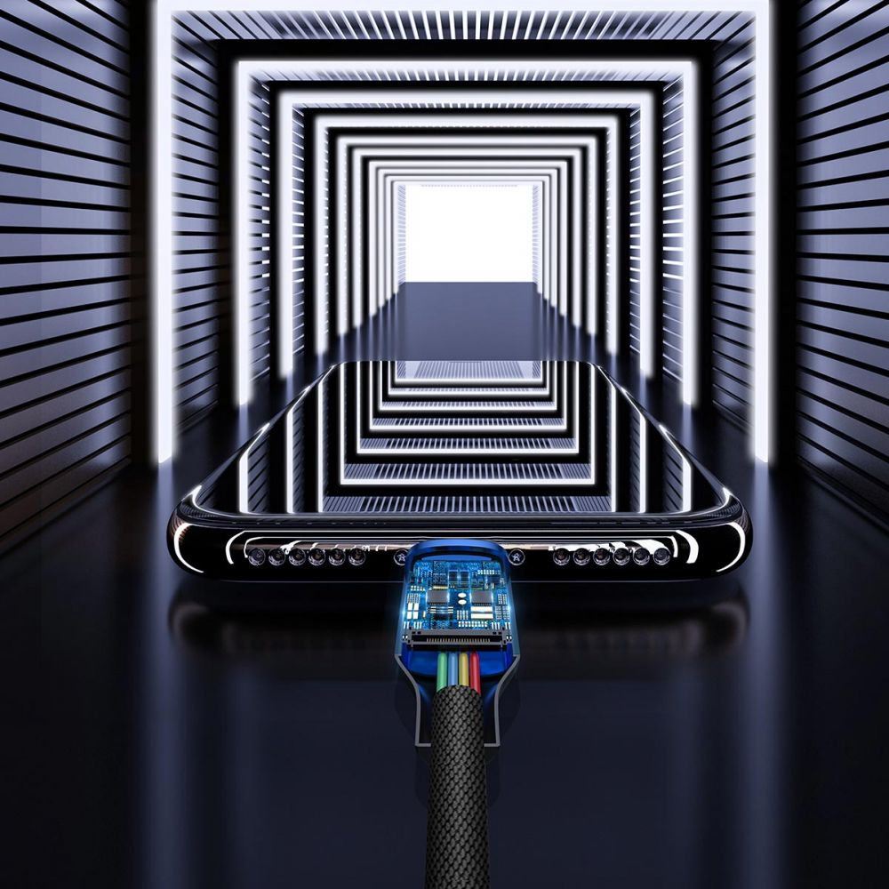 BASEUS
BASEUS Yiven Type-C Med Lightning Kabel 200 cm Svart