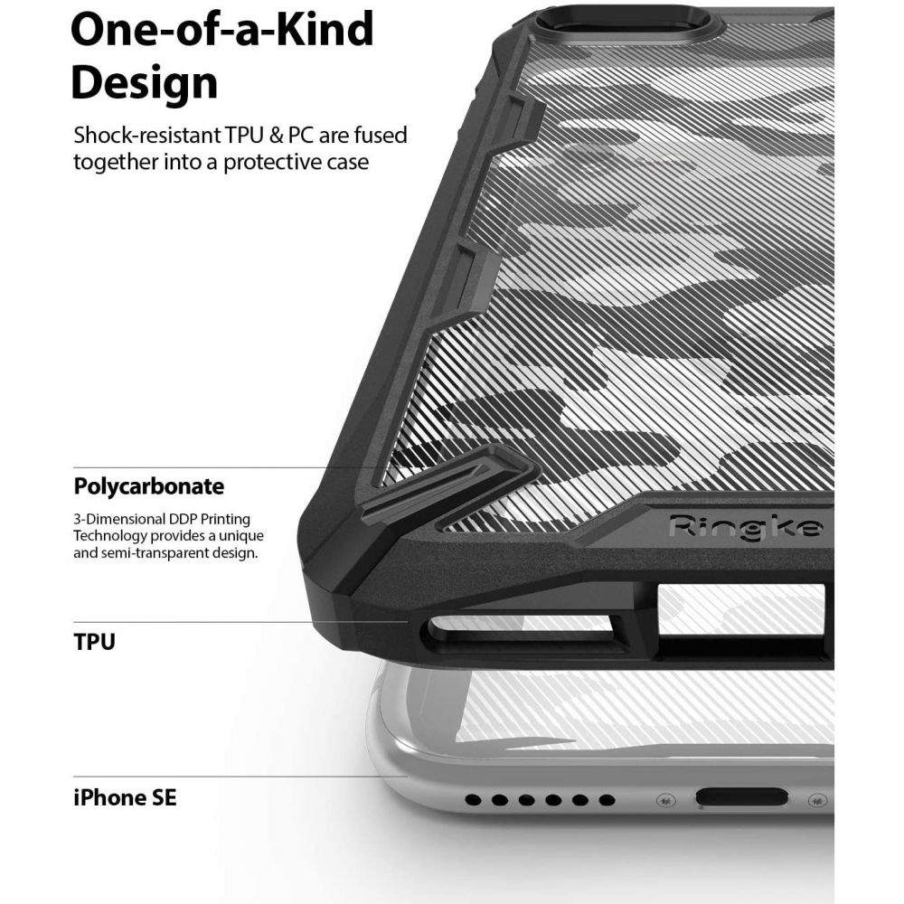 Ringke
RINGKE Fusion X mobilskal till iPhone 7/8/SE 2020 Camo Black