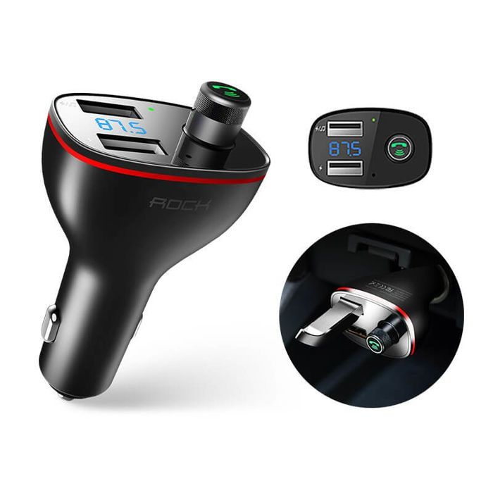 ROCK
ROCK B300 2-Port Usb Billaddare + Sändare Fm Svart