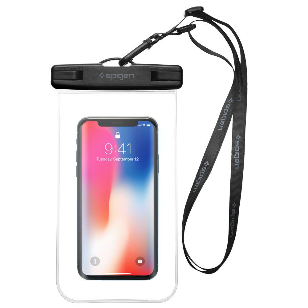 UTGATT1 - Spigen Universala Vattentät Mobilväskor A600 - Crystal Clear