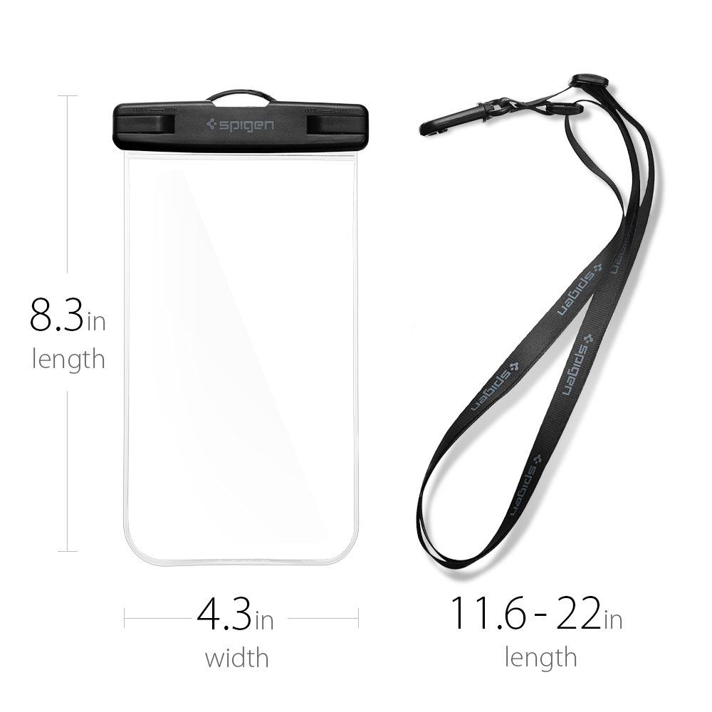 UTGATT1 - Spigen Universala Vattentät Mobilväskor A600 - Crystal Clear