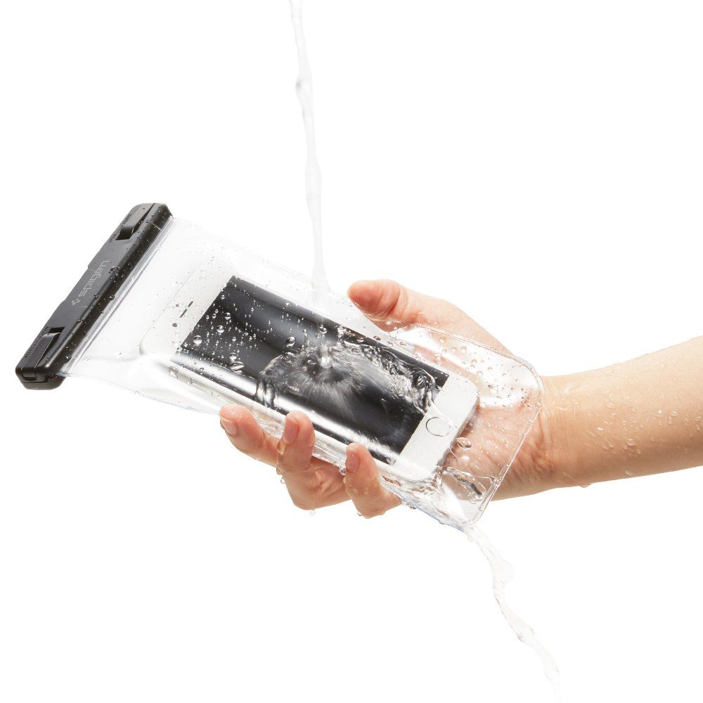 UTGATT1 - Spigen Universala Vattentät Mobilväskor A600 - Crystal Clear