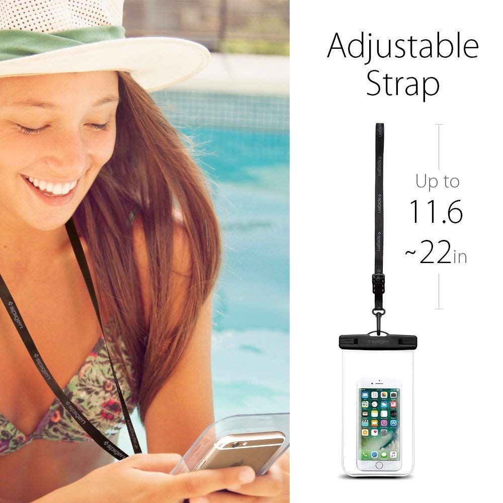 UTGATT1 - Spigen Universala Vattentät Mobilväskor A600 - Crystal Clear