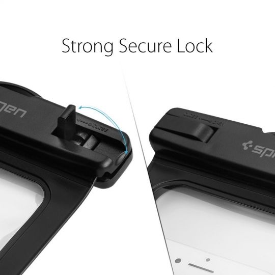 UTGATT1 - Spigen Universala Vattentät Mobilväskor A600 - Svart