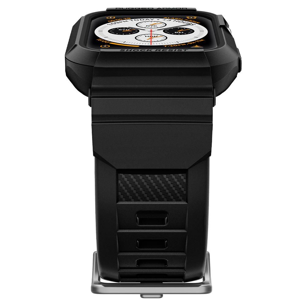 Spigen - Spigen Rugged Armor Apple Watch 4/5/6/7/8/SE (40/41 mm) Skal - Svart