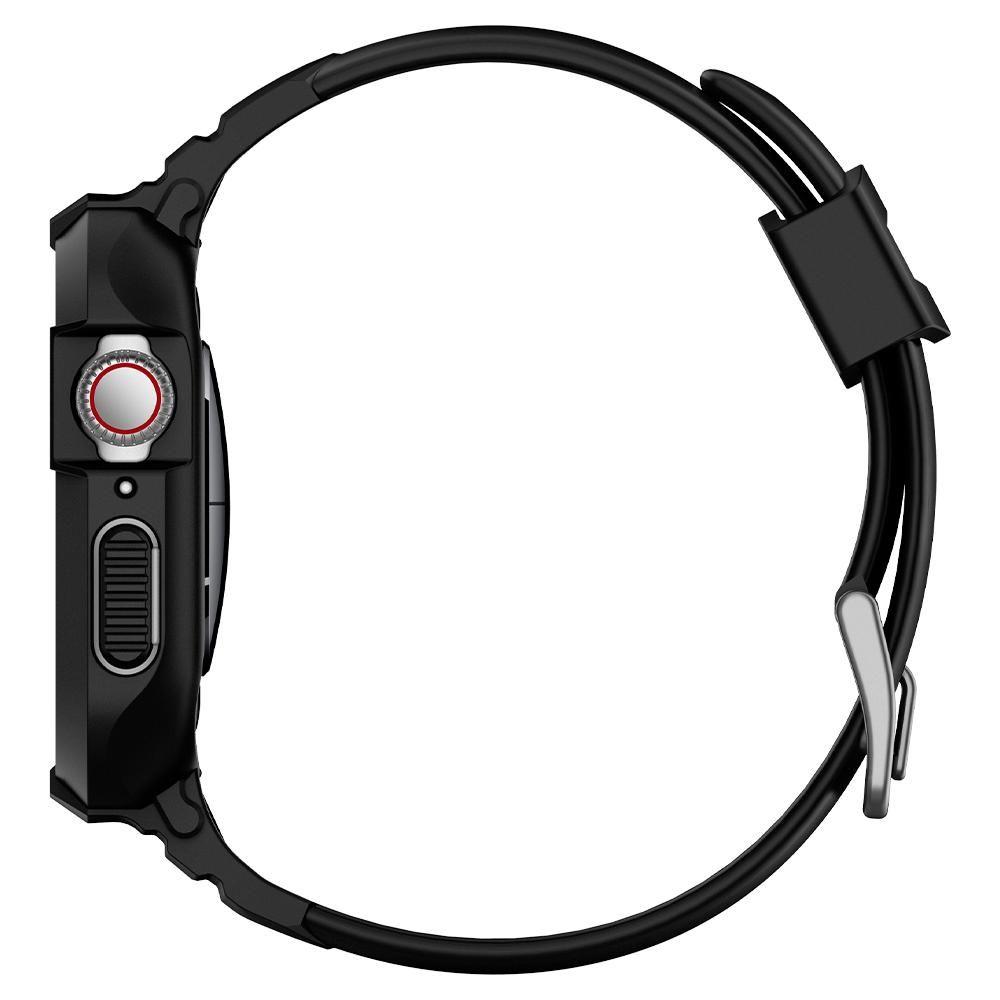 Spigen - Spigen Rugged Armor Apple Watch 4/5/6/7/8/SE (40/41 mm) Skal - Svart