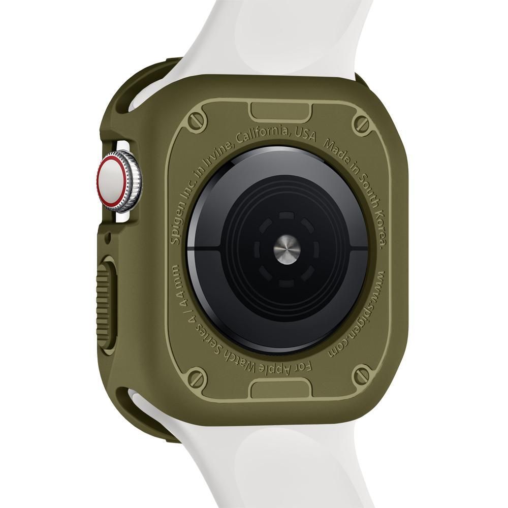 Spigen SPIGEN Rugged Armor Apple Watch 4 / 5 / 6 / 7 / SE (44 / 45 mm) Olive Grön 
