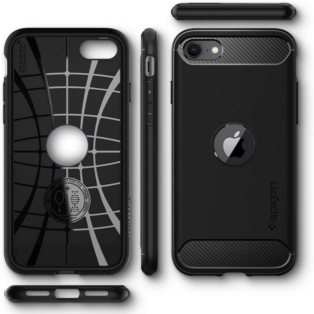 Чехол spigen armor. Spigen Rugged Armor. Iphone se 2022 Black.