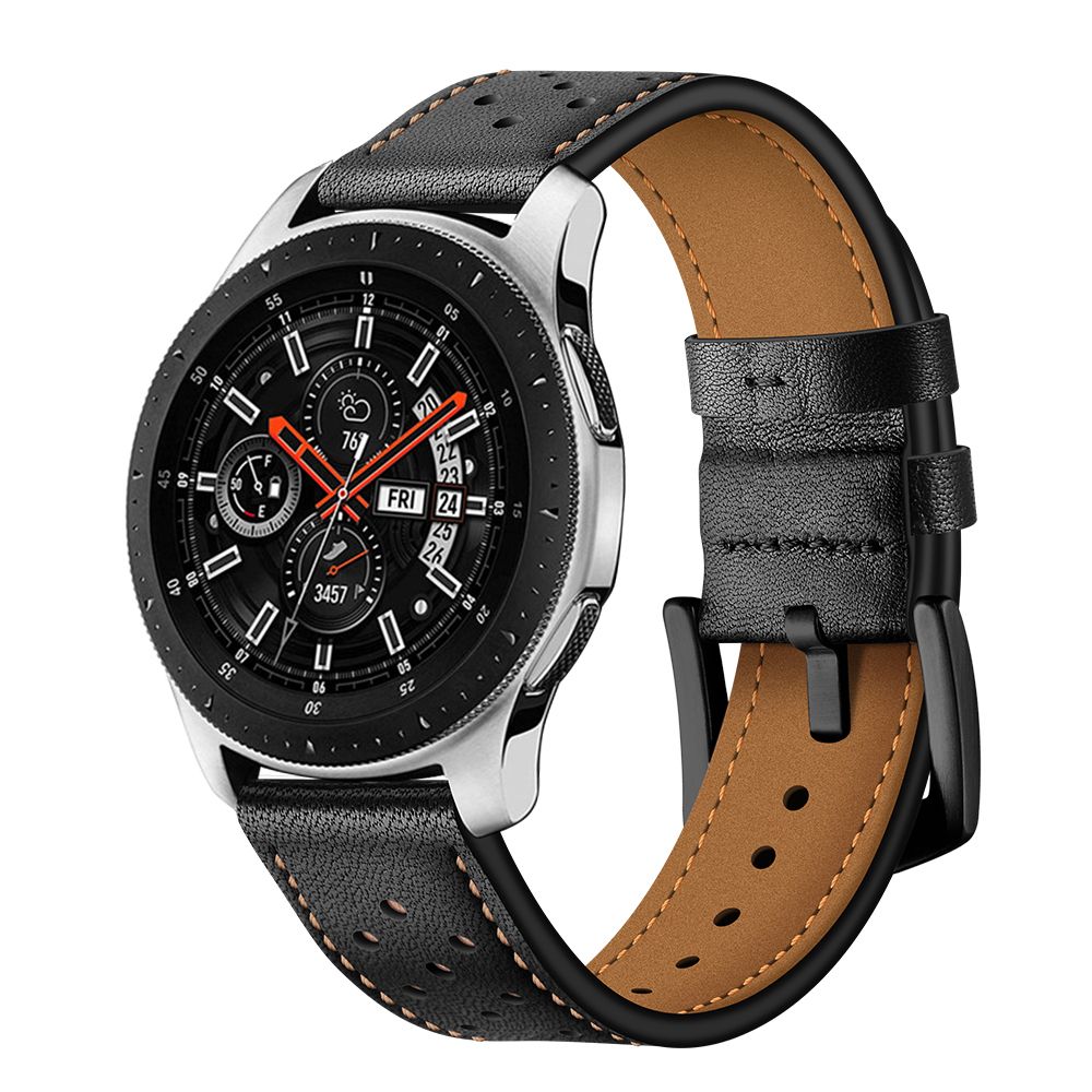 Köp Tech-Protect Läder Samsung Galaxy Watch 46Mm Svart | TheMobileStore