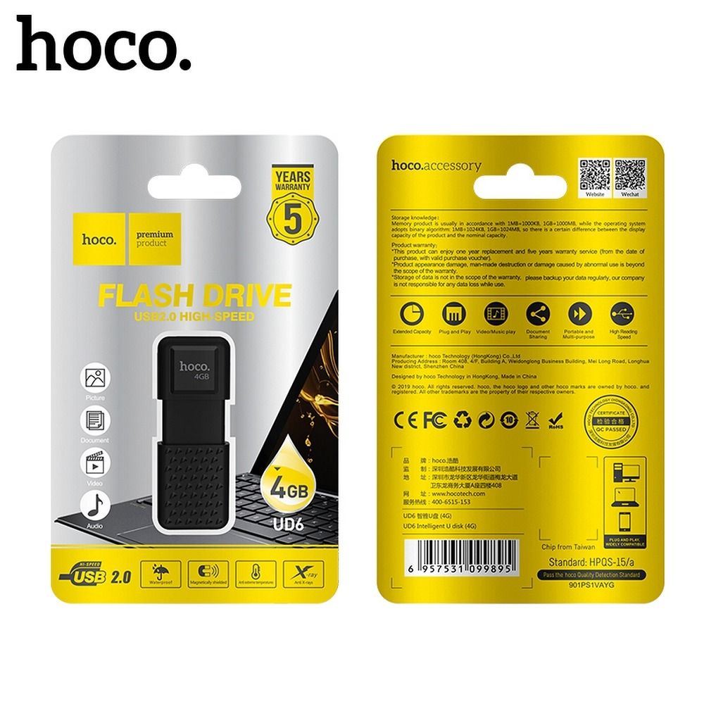Hoco - HOCO pendrive Intelligent UD6 4GB USB2.0
