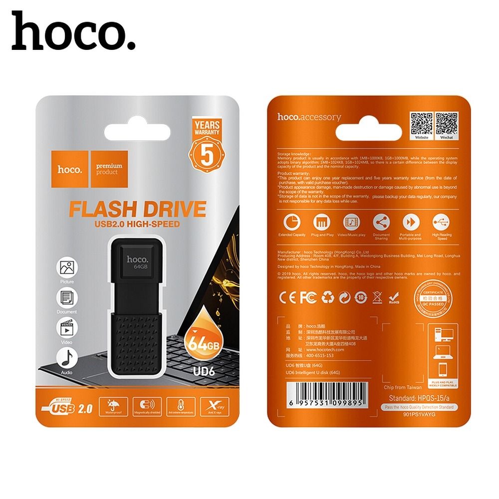 Hoco - HOCO pendrive Intelligent UD6 64GB USB2.0