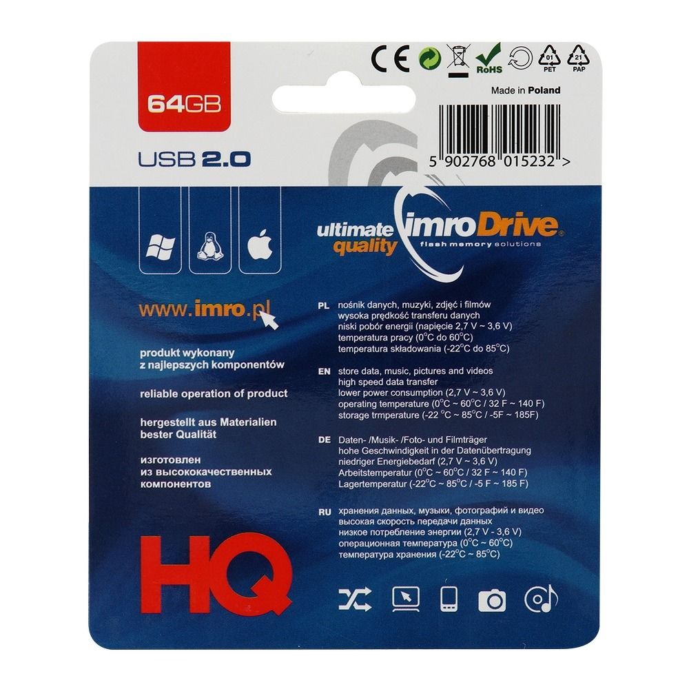 Imro - Imro Portable Memory Pendrive Axis 64 GB