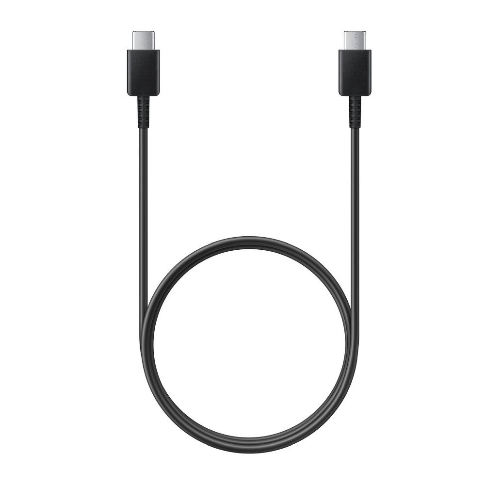 Produktfoto för Samsung EP-DA705 - USB-kabel - 24 pin USB-C (hane) till 24 pin USB-C (hane) - USB 2.0 - 3 A - 1 m - svart