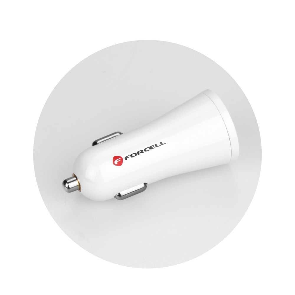 Forcell - Billaddare Forcell med USB socket - 2.4A med QC 3.0
