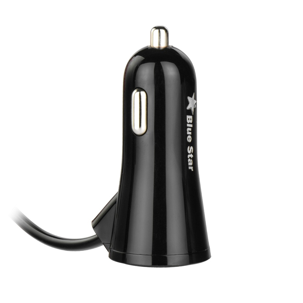 Blue Star - Blue Star Billaddare med micro USB data Kabel + USB socket 3A