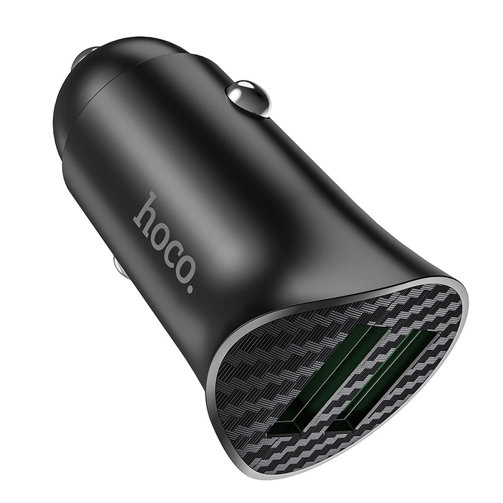 Hoco - HOCO Billaddare 2 x USB QC3.0 18W Farsighted Z39 Svart