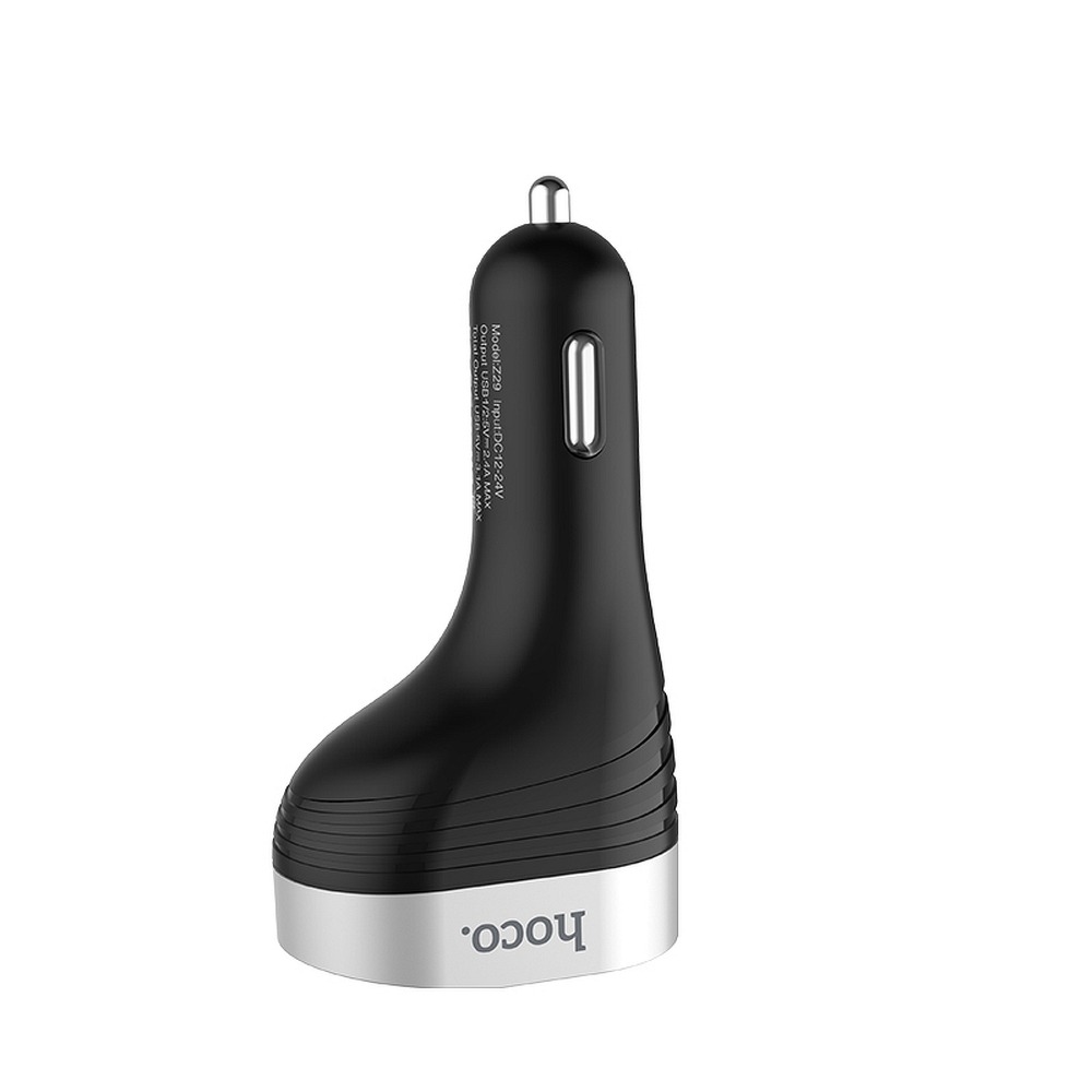 Hoco - HOCO Billaddare double USB port 3,1A med cigarette lighter Z29