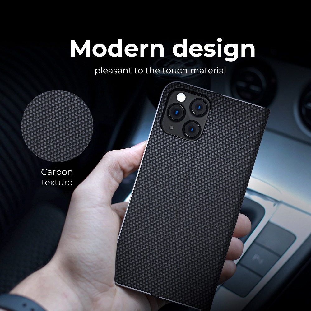 Forcell - Forcell LUNA Carbon fodral till Huawei P Smart 2021 Svart