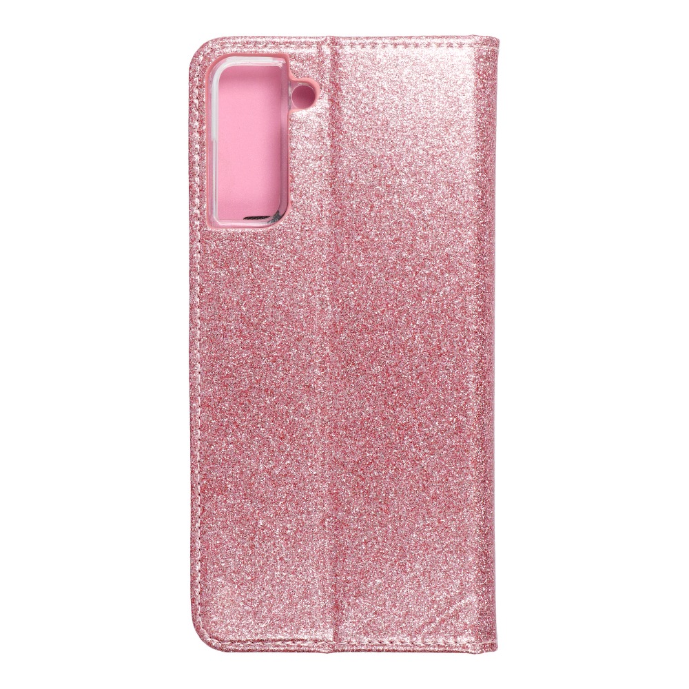 Forcell - Forcell SHINING plånboksfodral till Samsung Galaxy S21 Plus Roséguld