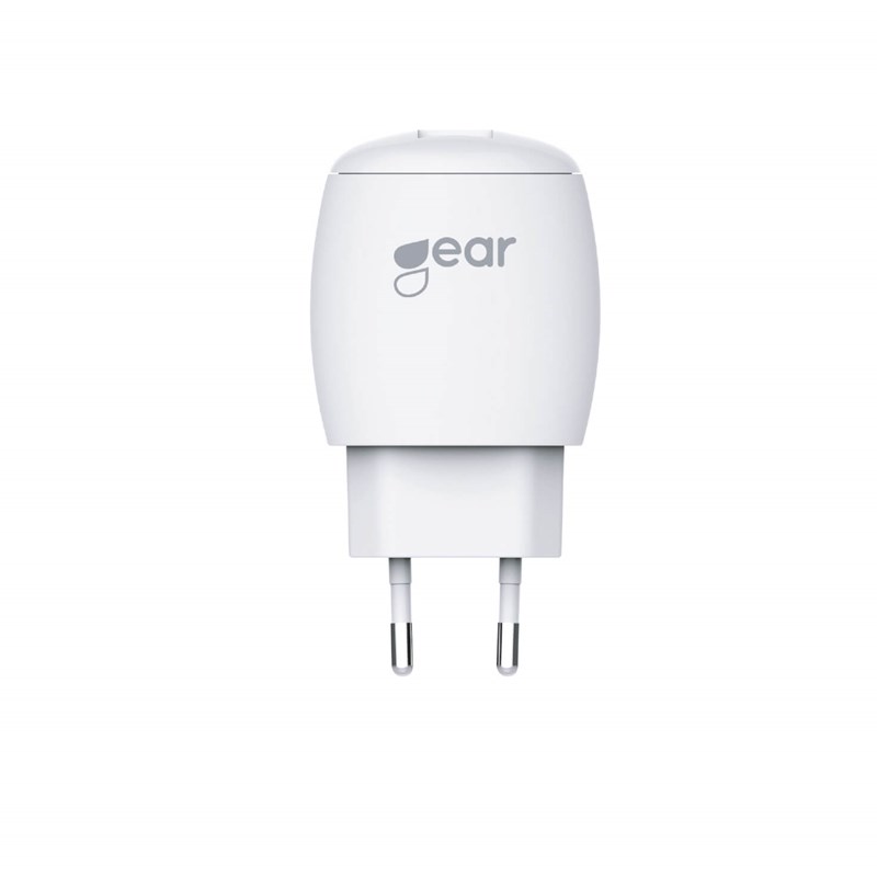 GEAR
GEAR Laddare 220V 1xUSB 1A Lightning Kabel Rund 1m MFI - Vit