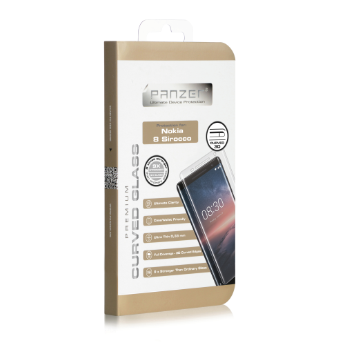 UTGTT - Panzer Curved Glass Nokia 8 Sirocco - Transparent