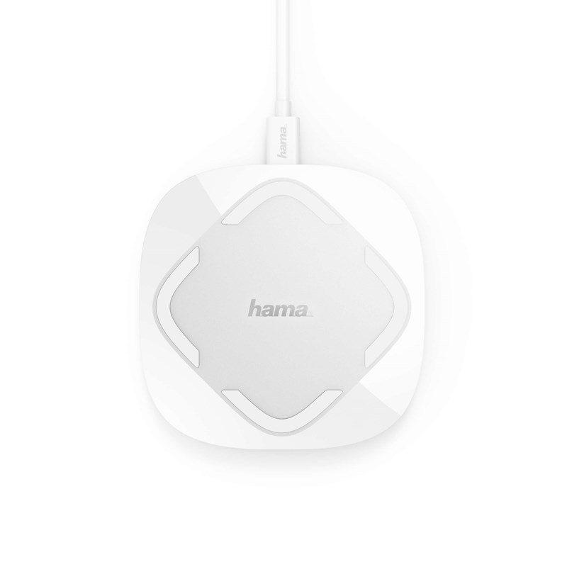UTGÅTT
Hama Laddare QI 10W Vit Endast USB-kabel medföljer