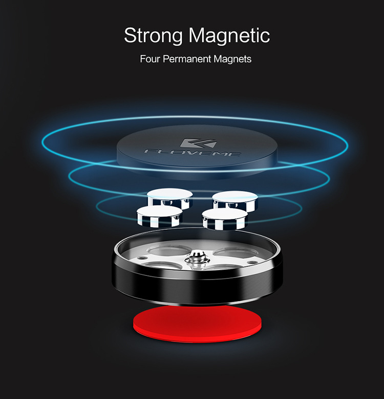 Floveme - Floveme magnetisk mobilhållare för alla tillfällen - Silver