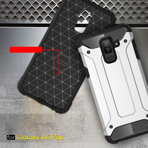 OEM - Hybrid Armor Mobilskal till Samsung Galaxy A6 Plus (2018) - Svart