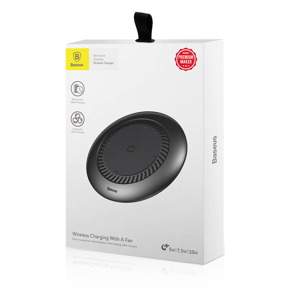 BASEUS - Baseus Whirlwind Trdlsa Quick Charger - Silver