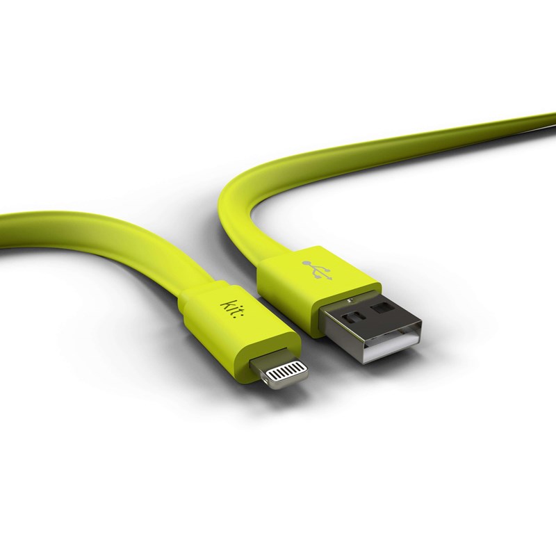 UTGÅTT
KIT FRESH Synkkabel Lightning 1m LED MFI - Grön